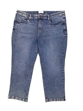 Lane Bryant Signature Fit Flex Magic Waistband Mid Rise Straight Ankle Jeans 20